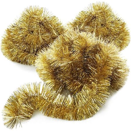 3X Julekrans - Grankrans til den perfekte julepynt - Julepynt - 230 cm - Guld