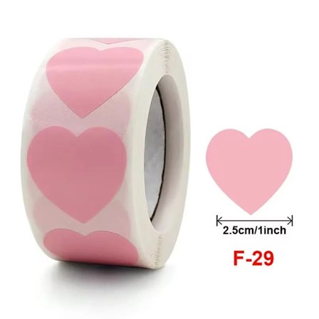 100-500 st Nya Stjärnklistermärken Rulle Små Förpackningsklistermärken Fotokort Dekor Hjärta Hemgjorda Rullande Klistermärken TZ304