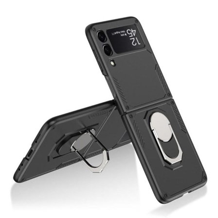 GKK Armor Samsung Galaxy Z Flip 3 -kotelo sormenrengassuojalla - Musta