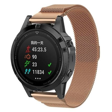 For Garmin Fenix ​​7x Milanese Watch Band