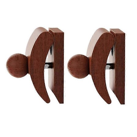 Vægtæppeophæng, tæppeophæng til vægtæpper, filtophæng med klemmer, tæppeopslag, trævægklemmer 2-pak Edition 0724 (FMY)