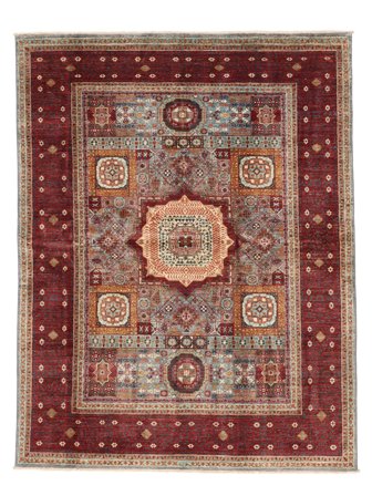 Hand Knotted Mamluk Rug 181X231 Wool Brown/Dark Red