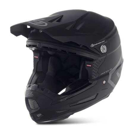 Casco de Cross 6D ATR-2Y Solid Niño Negro Mate S