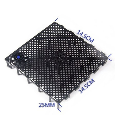 Fisketankbundfilterplade Akvariumdeler SORT B ​​B