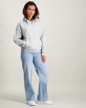 Abercrombie AFG HIGH RISE WIDE LEG JEANS Blå Jeans Tjej - Kids Brand Store