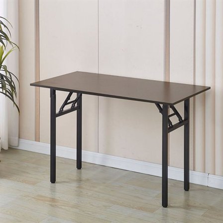 Sammenklappeligt skrivebord 120x60x75cm - Svart Valnød