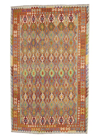 Kilim Afghan Old Style Rug Oriental Brown/Dark Red Large (Wool, Afghanistan)