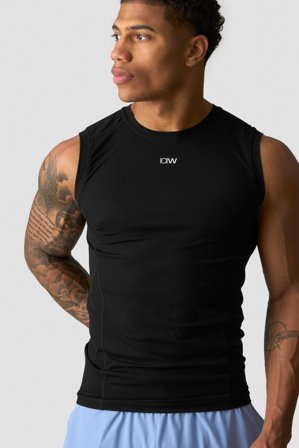 ICANIWILL - Ignite Muscle Fit Tank Top Black- Tanks - Heren - sportkleding van ICIW