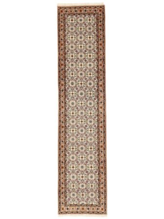 Tapis D'orient Bidjar Indo 82X349 De Couloir Marron/Orange (Laine, Inde)