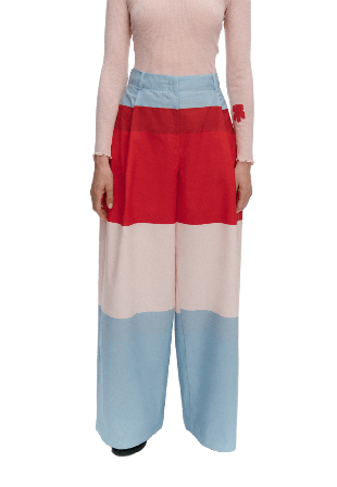 Marimekko Veikata Hennika Byxor Dam Röd 42