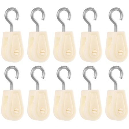 /EA/10-pak Mini Plastiktrisse, Let Nylon Trisse Wiretrisse Nylon Tørresnorstrisse til DIY Hjem Skole Kran Trisse Rammeprojekt