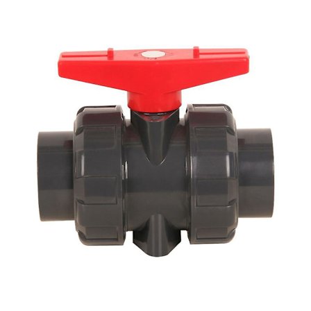 Dubbel unionsventil att limmas, diameter 32 mm PVC kulventil, dn25 (innerdiameter 32mm)
