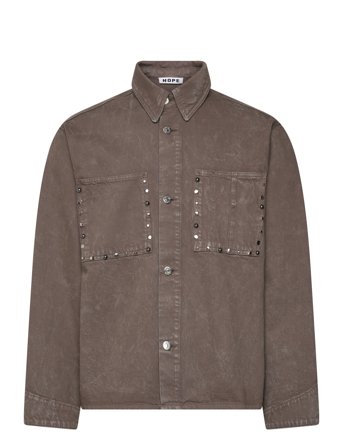 Hope | Stud Overshirt Stone Grey Marble | 52