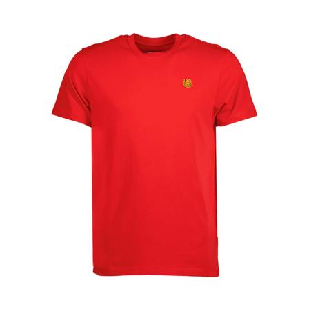 Kenzo, Tiger Crest T-Shirt Czerwony, Mężczyzna, Rozmiar: S