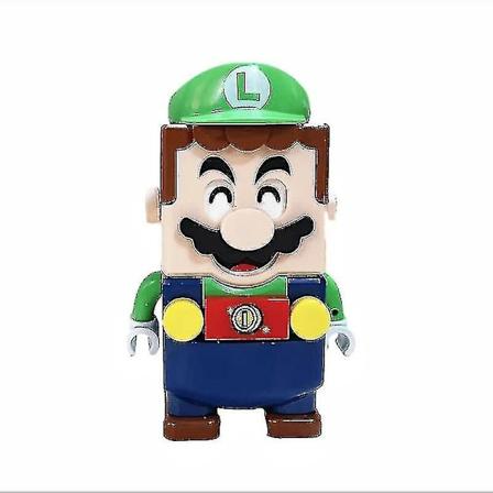Super Mario Bros Block Luigi Byggklossar Actionfigurer Montering Leksaker Monteringsleksaker Markbox Dockor Barn Födelsedagspresenter Spiderman WHByv 