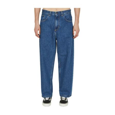 Carhartt Wip, Wide Jeans Blauw, Heren, Maat:XS