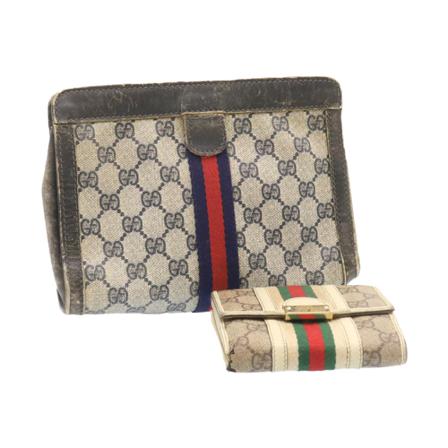 Gucci Vintage Pre-owned canvas Clutche inbo, Dame Vintage Accessories, Størrelse: ONE Size