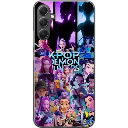 Kompatibel Mobilcover til Samsung Galaxy A25 KPop Demon Hunters anime stil mørk design