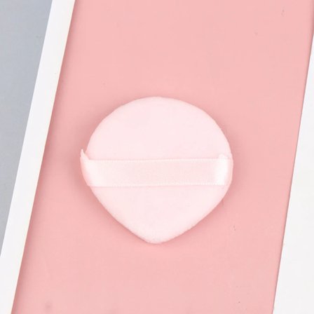 1/2/4 STK Mini Ansikts Sminke Svamp Kosmetikk Vaskbar Lett Trekant Fløyel Pudder Puff Pizza Mel