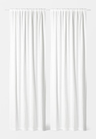 Åhléns Home Gardin SALLY 120x250 cm, 2-pack Gardiner Vit ONESIZE