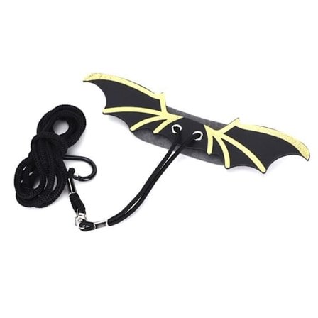 (Sort) OMABETA Firben Sele Justerbar Gåsele i Sort Kunstlæder til Kæledyr, Krybdyr, Haveredskaber