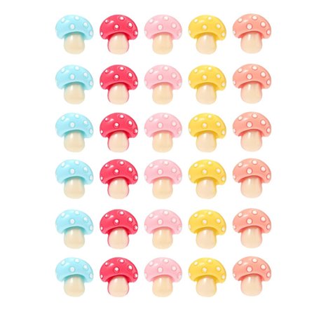 Dekorative tegnestifter Kontorrekvisita Søte Pushpins Soppform Tommelstifter