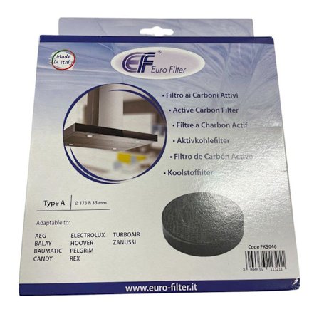 Eurofilter Aktivt kulfilter 174mm