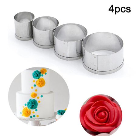 Cake Cookie Mould Cutter Rund Cirkel Form Rostfritt Stål DIY Fondant Form Form