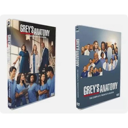 Greys Anatomy Dramaserien Sesong 19-20 (DVD 7-Disc Set) engelsk versjon
