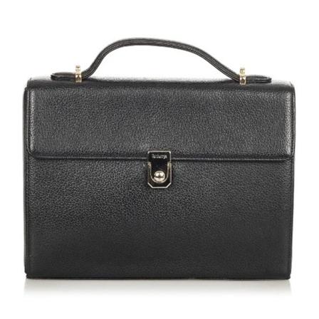 Loewe Pre-owned Pre-ownedLeatherbriefcases , Zwart , unisex , Maat: ONE Size Vintage Tassen