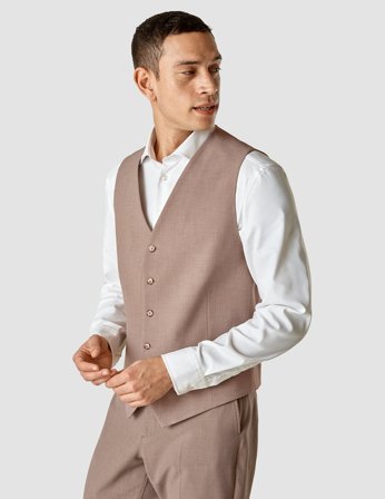 Shaping New Tomorrow - Essential Vest - Dusty Lilac Melange - Herre - Størrelse S