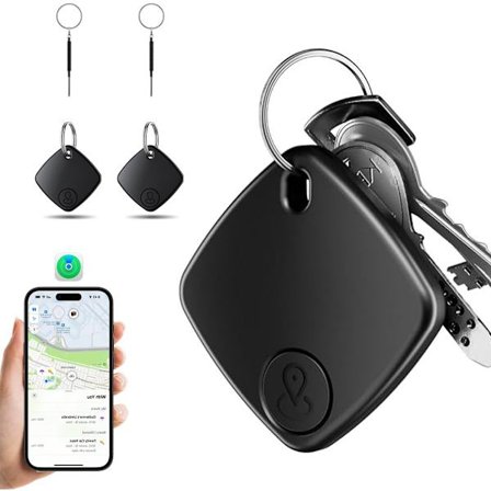 GPS-paikannin, 2 kpl, GPS-paikannin sovelluksella, varkaudenesto, Bluetooth-paikannin Apple Find My -sovellukselle (vain iOS), GPS-paikannin 