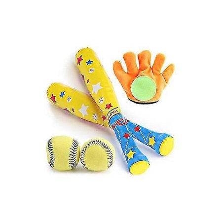 Myk baseball sportsdrakt for barn Baseball lekesett Baseballballtre Hansker Baller for barn Utendørs sportsleker Ballspill Barnegave