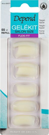 Depend Salon Size Flexi-Fit Refill, Makeup, Kunstige Negle Og Tilbehør, Kunstige Negle