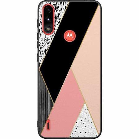 Motorola Moto E7i Power Svart Skal Mönster