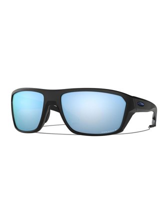 Oakley Men's Sunglasses with a frame made of plastic in schwarz and lenses made of polycarbonate in polarisiert, blau