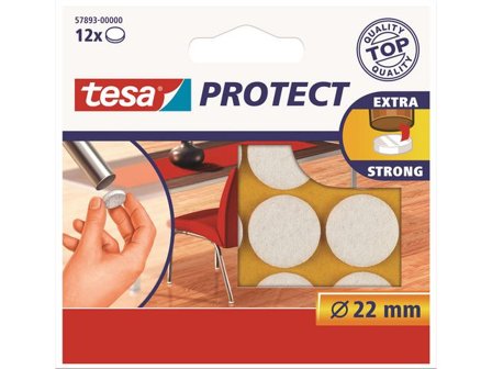 TESA Möbeltassar Protect ø22mm 12/fp - Lyreco - Skolmöbler och inredning - Ljudabsorbenter - Möbeltassar