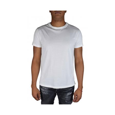 Valentino, T-Shirts Wit, Heren, Maat:S,Katoen