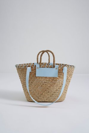 Malina - Willow straw bag - One Size - Pastel Blue