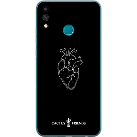 Kompatibel Mobilcover til Honor Honor 9X Lite Kaktus og Venner - Midnat Anatomi Hjerte