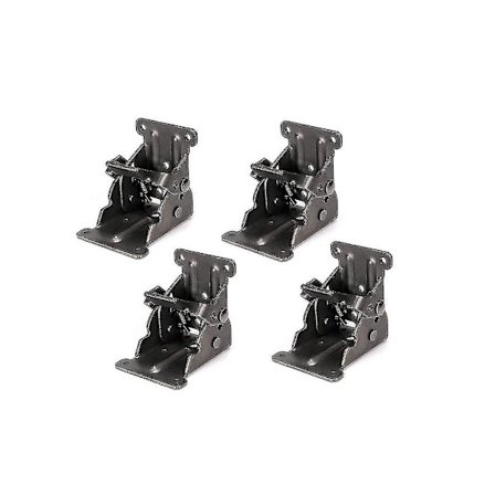 4 stk. selvlåsende foldehængsel, foldebeslag, låseforlængerbord stålplade foldehyldebeslag til arbejdsbord Auspicious