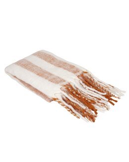 Pledd stripete Mia Oransje