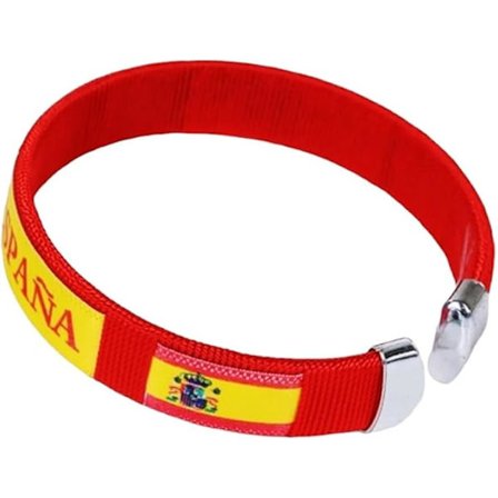 Spansk landshold, vævet med uld, justerbar med tryk, unisex, med spansk flag