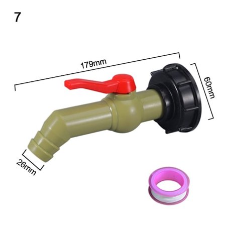 IBC-tankadapter, grov gjenge 7 7