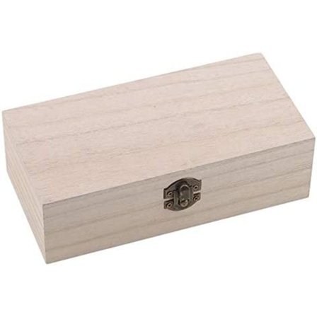Ny retro naturlig trä skrivbords smyckeskrin