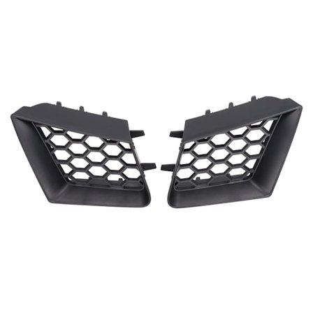 2 stk. Frontkofanger Øvre Grill Venstre Højre Mat Sort Udskiftning til Seat Ibiza Cordoba 6L 2002‐2009