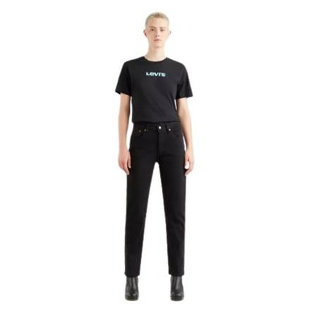 Levi's, Straight Jeans Zwart, Dames, Maat:W27