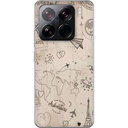 Kompatibel Mobilcover til Xiaomi 15 Pro Fremtidig pansret helt i pink og guld med glødende energi i en dramatisk neonmiljø