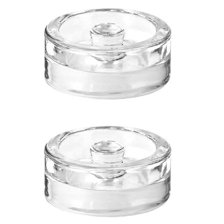 2 stk. Fermenteringsvægte med gribehåndtag, kompatible med krukker med bred åbning og konservering, fermentering, syltning, henkogning