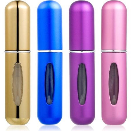 TG 4 stk parfymeflasker, 5 ml bærbar reisepåfyllbar flaske
